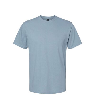 Unisex adult softstyle midweight t-shirt stone blue Gildan