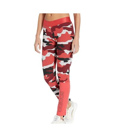 Legging Rouge Femme Adidas FC AOP TIGHT - S