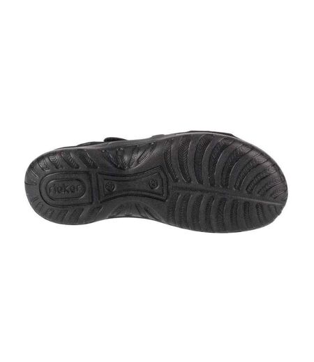 Sandales Femme Noir Rieker