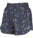 Womens/ladies activate peony shorts navy/green Aubrion