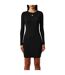 Robe Moulante Manches Longues Femme Noir Hugo-4