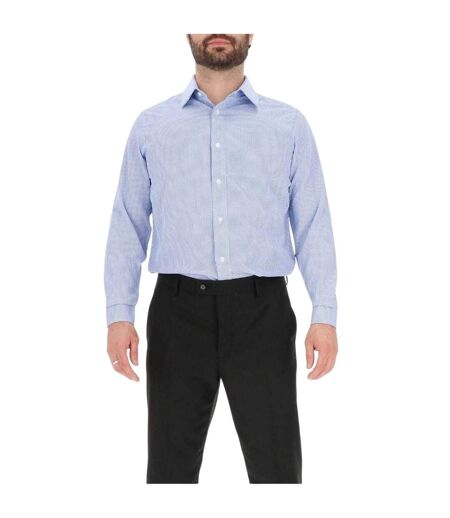 Mens Collared Long-sleeved Shirt Blue Scotch And Soda