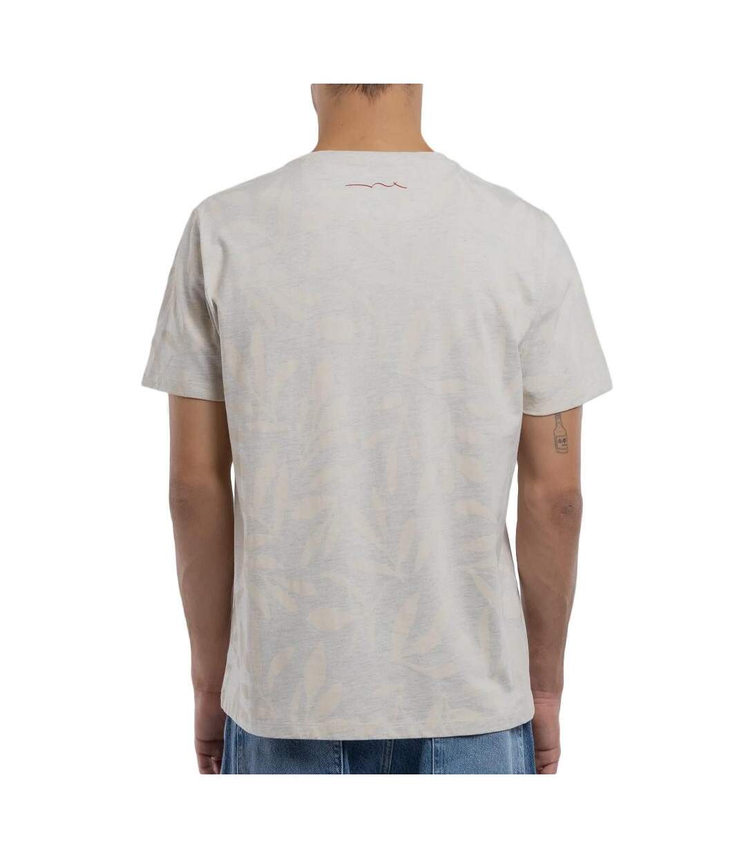 T-shirt gris/ecru homme teddy smith areski-2