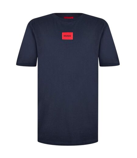 T-shirt Motif/style Logo Sur Poitrine Diragolino Homme Bleu Foncé Hugo