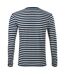 T-shirt Manches Longues Motif/style Rayé Sailor Homme Bleu Marine Foncé Malfini-2