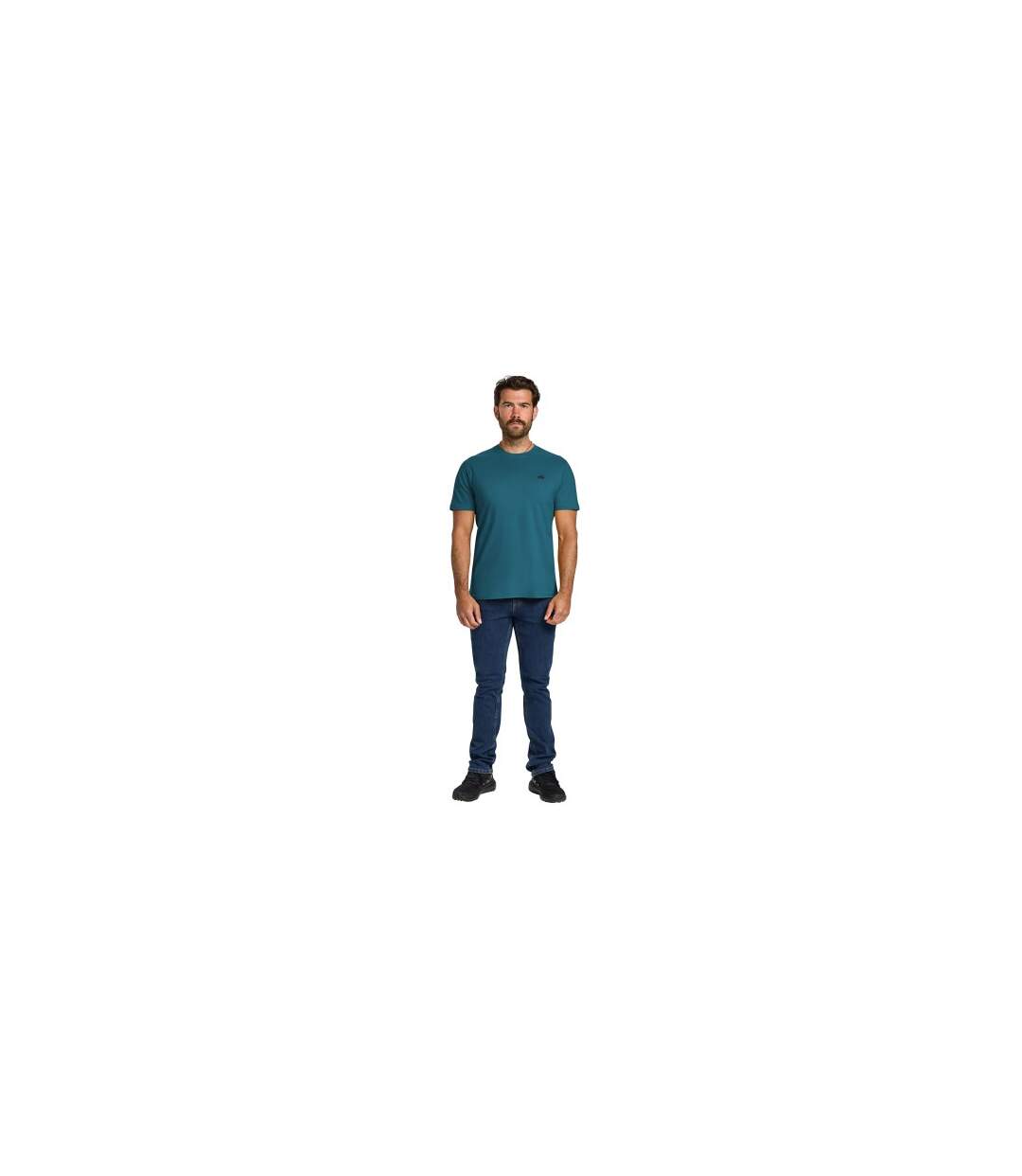 Mens Classic Organic T-shirt Teal Raging Bull-1