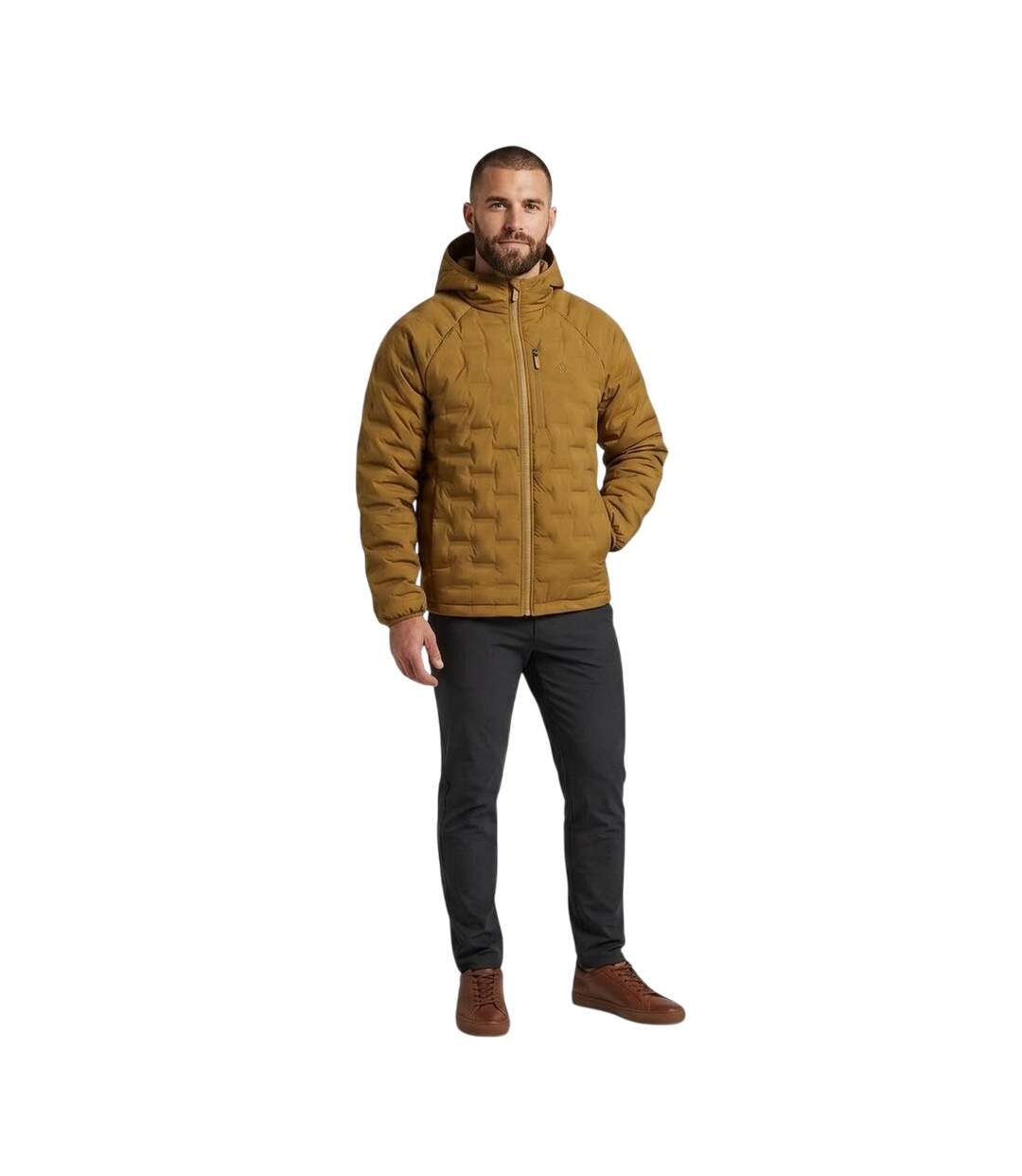 Mens Puffer Jacket Brown Karrimor-4