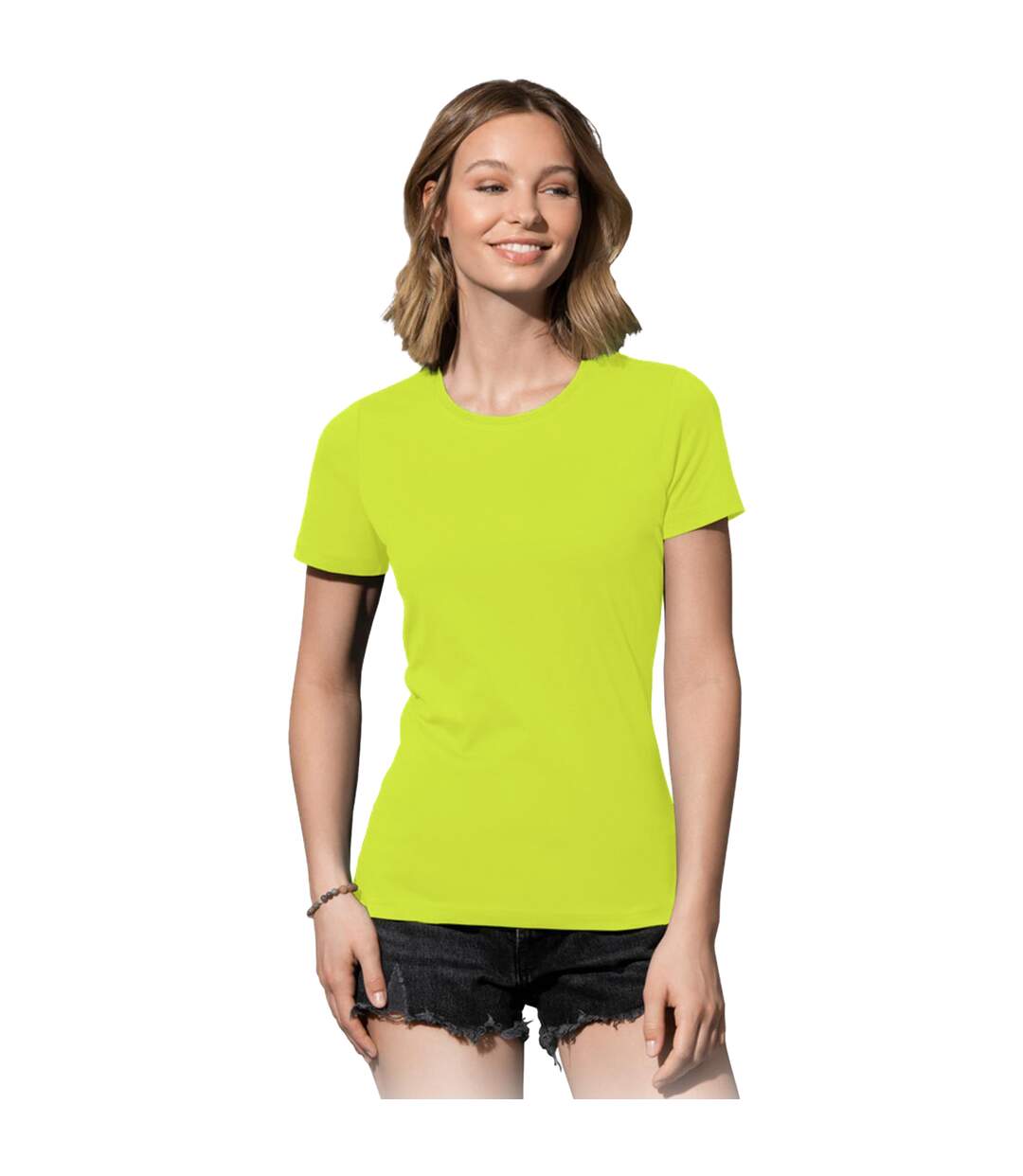 T-shirt femmes vert citron Stedman