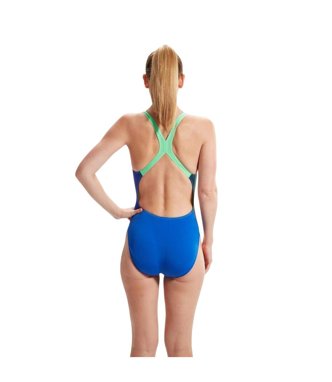 Maillot De Bain 1 Pièce Motif/style Imprimé Numérique Placement Femme Bleu Speedo-4
