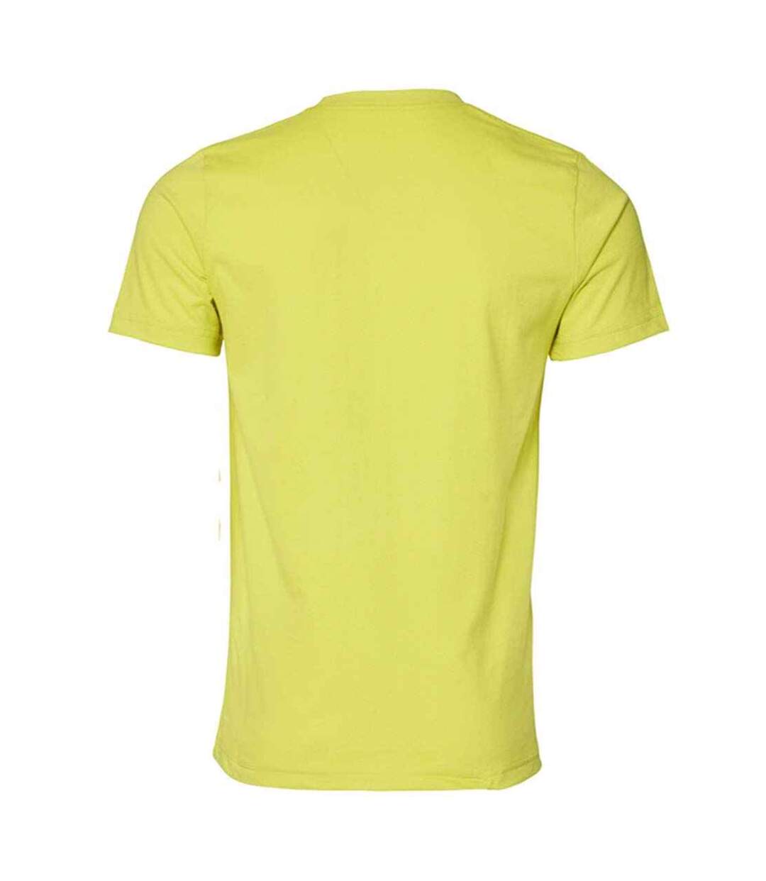 T-shirt à col rond mixte jaune vert Bella + Canvas-2