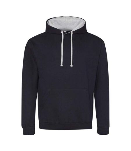 Sweat À Capuche Varsity Adulte Nouveau Bleu Marine Lavande Awdis