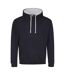Sweat À Capuche Varsity Adulte Nouveau Bleu Marine Lavande Awdis-1