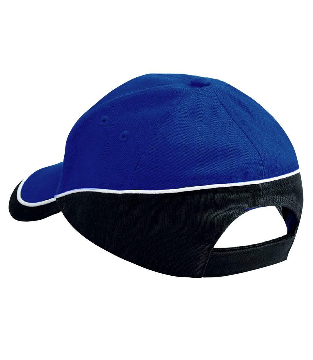 Casquette de baseball unisexe bleu roi/blanc Beechfield-2