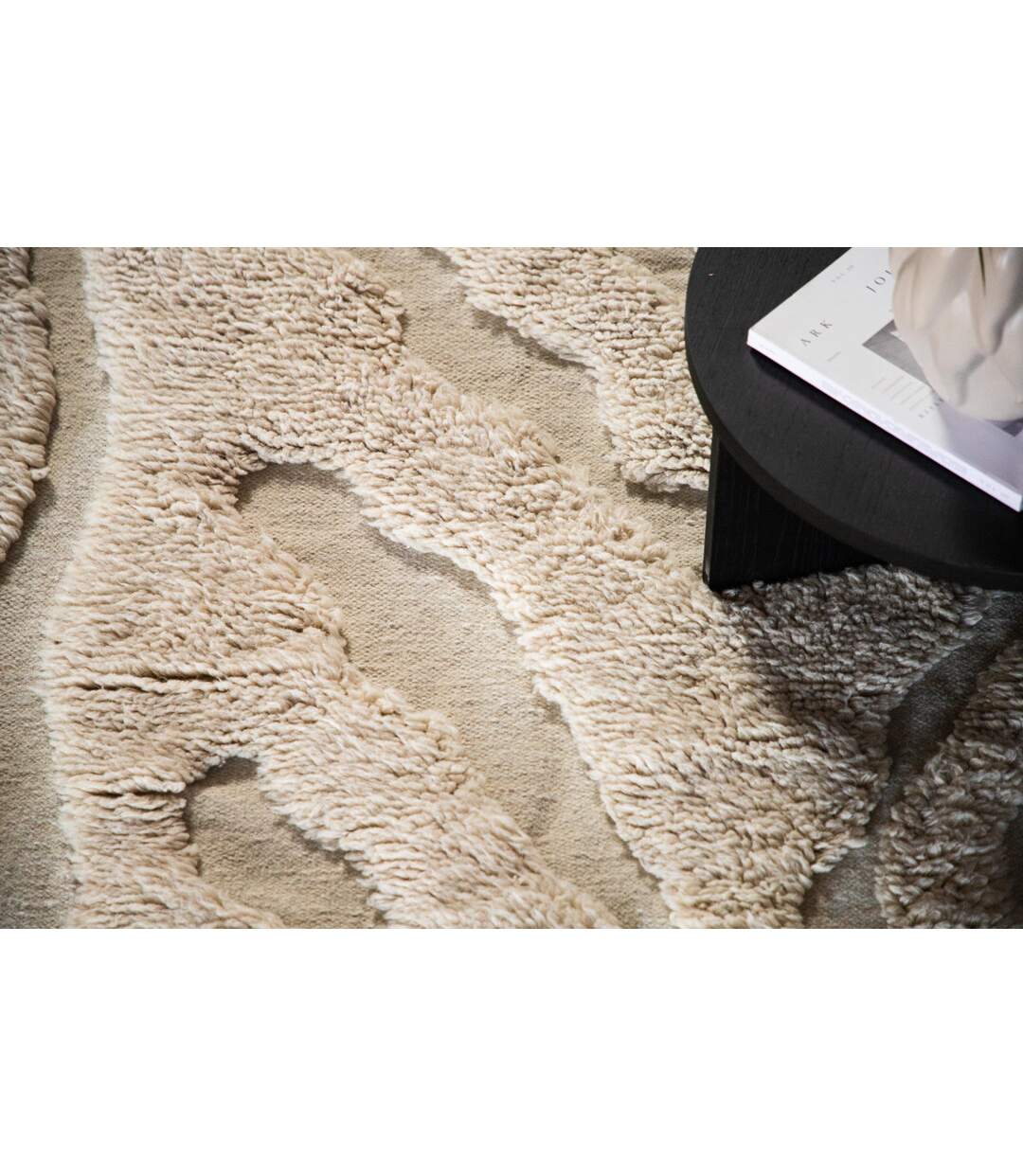 Tapis Déco en Laine Trondheim x Josefin 202x300cm Beige-4