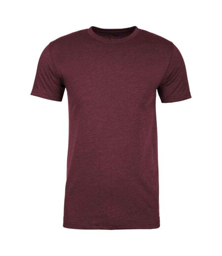 Unisex adult t-shirt maroon heather Next Level Apparel