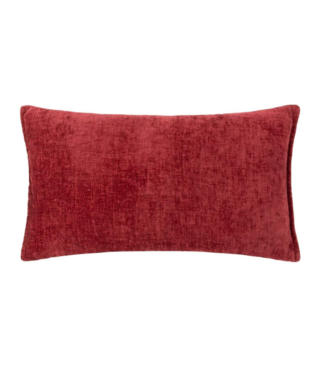 Buxton reversible rectangular cushion cover 30cm x 50cm red Evans Lichfield