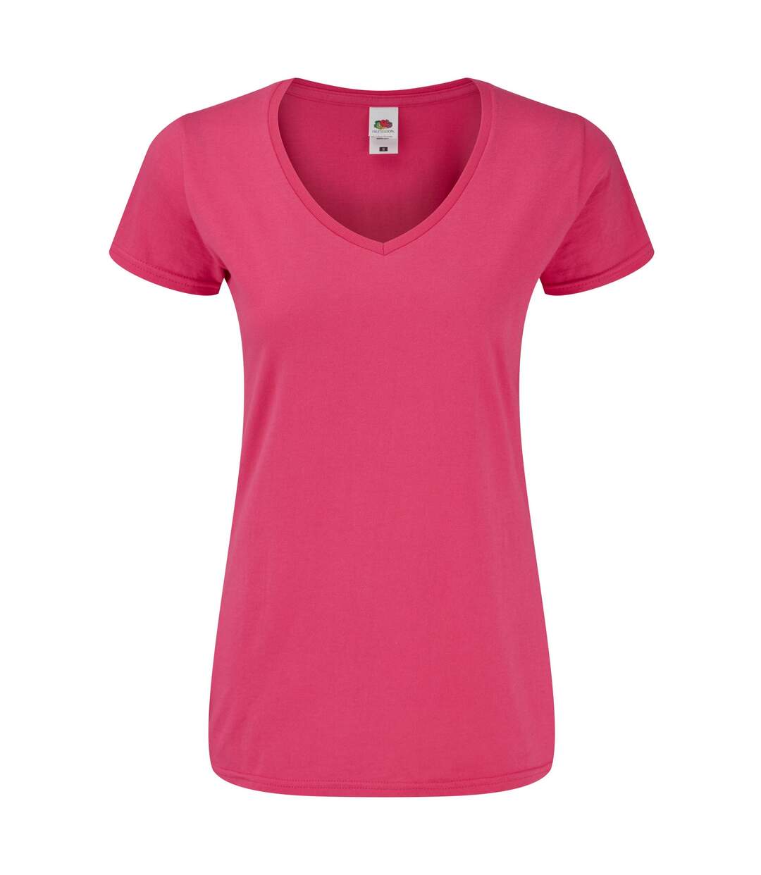 T-shirt Iconic Femme Fuchsia Fruit Of The Loom-1
