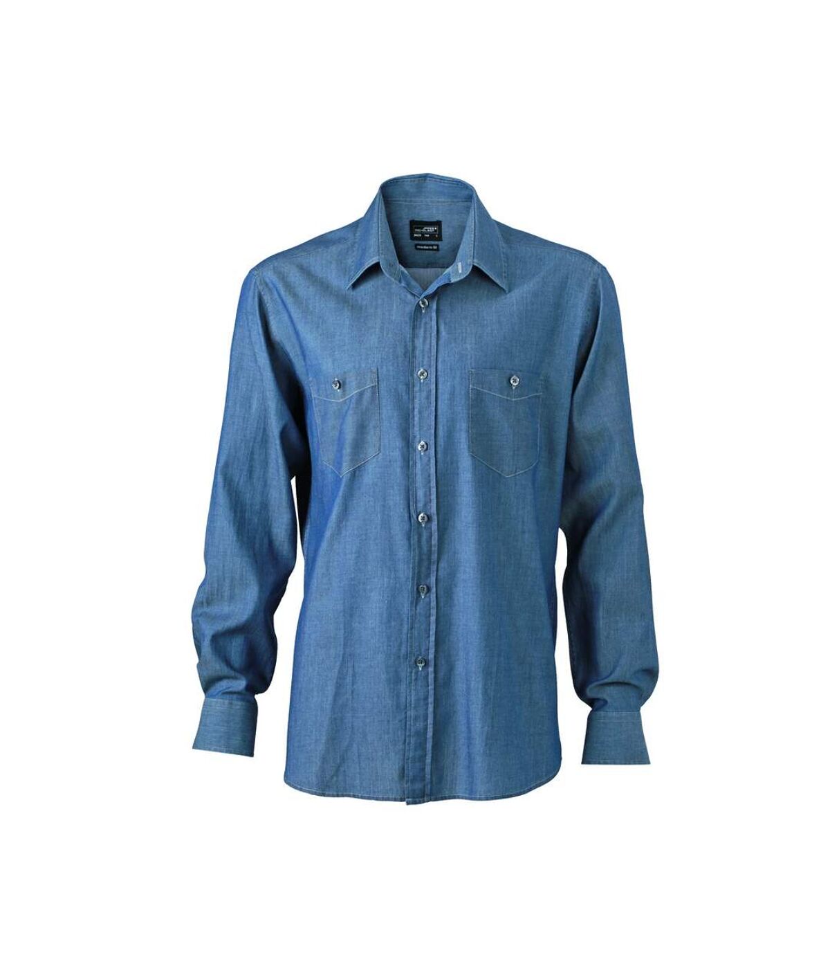 chemise manches longues jean Denim HOMME JN629 - bleu clair