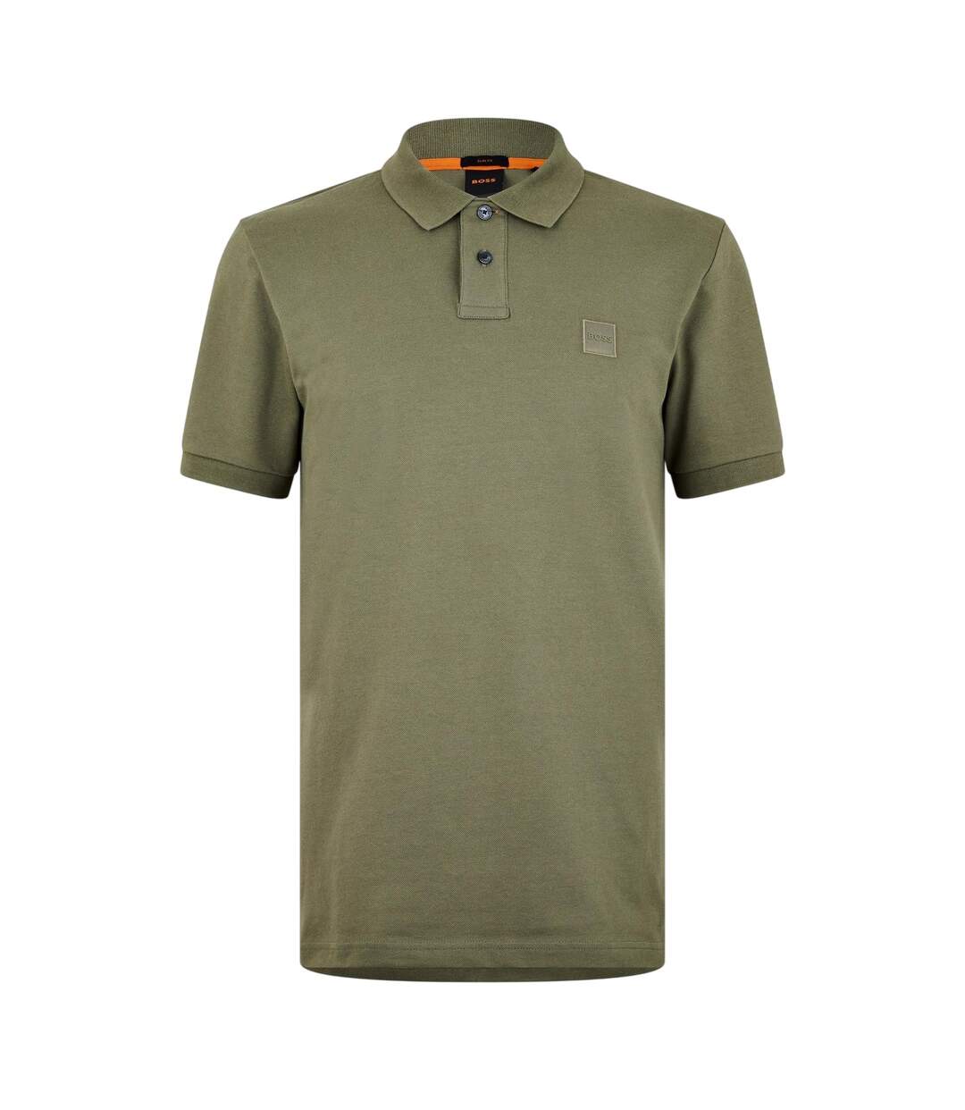 Polo Motif/style Logo Rectangulaire Passenger Homme Vert De Gris Clair Boss-2