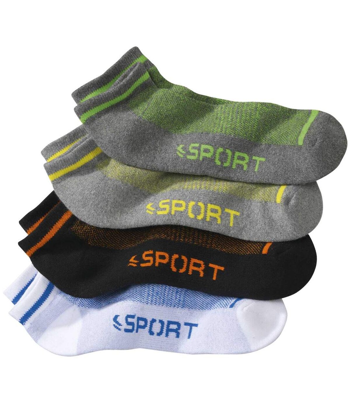 Sada 4 párů kotníkových ponožek Sport Atlas For Men