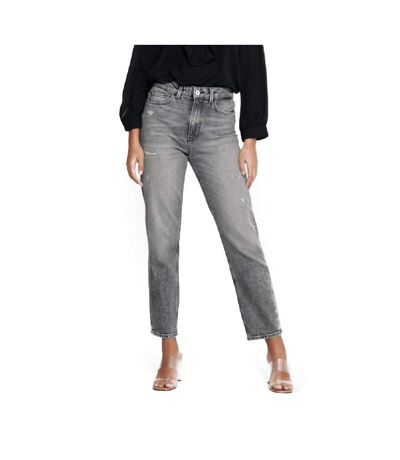 Jeans Taille Haute Gris Femme Only Emily
