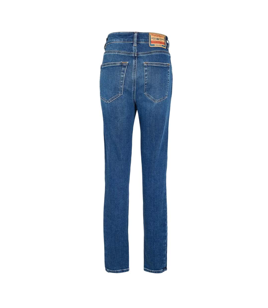 Womens/ladies Slandy Denim High Rise Straight Jeans Blue Denim Diesel-3