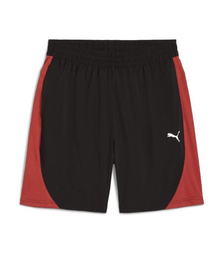 Short noir/rouge homme puma fabric
