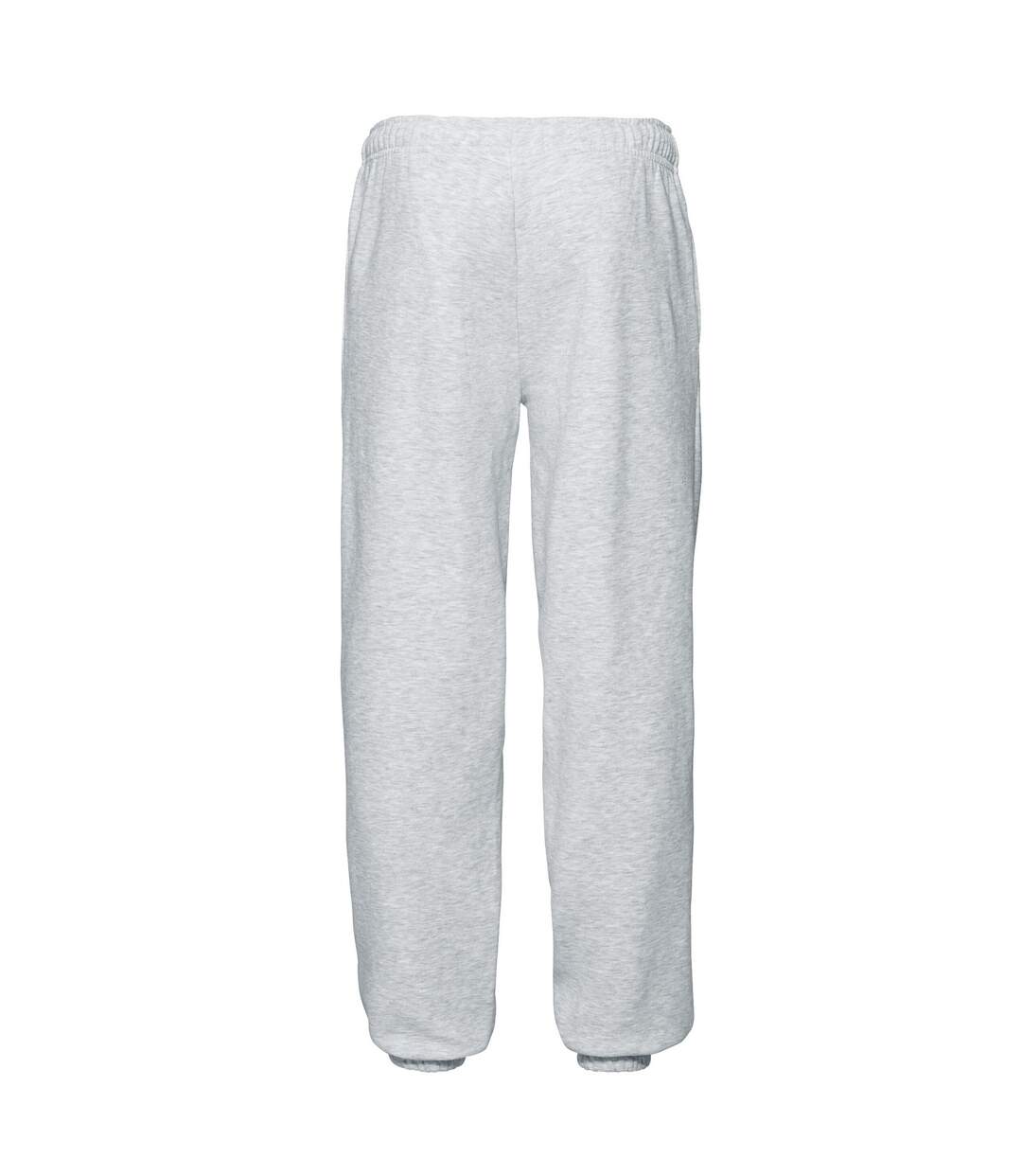 Unisex adult premium jogging bottoms heather grey Fruit of the Loom-2