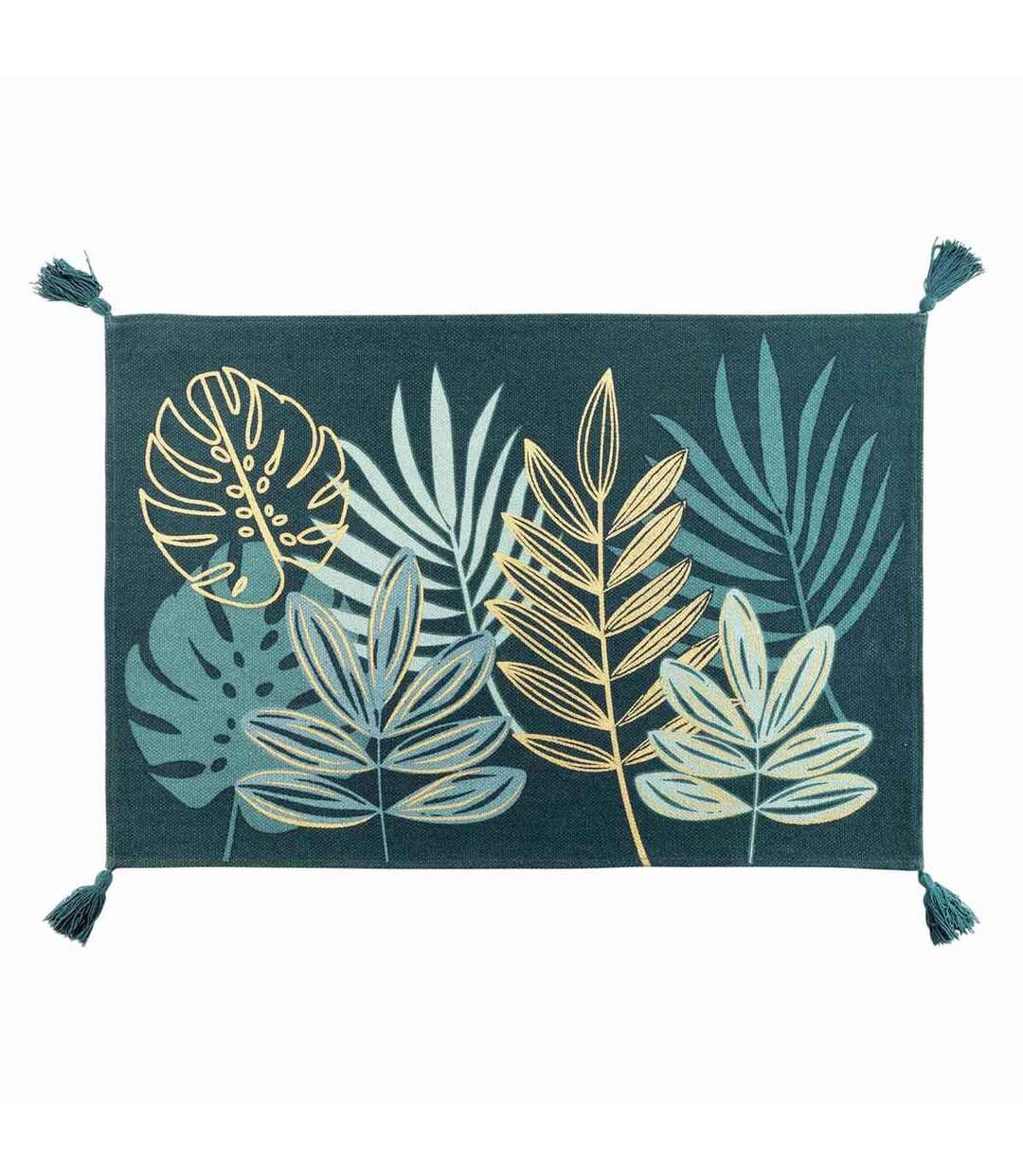 Tapis Déco Imprimé Ornella 60x90cm Émeraude-1