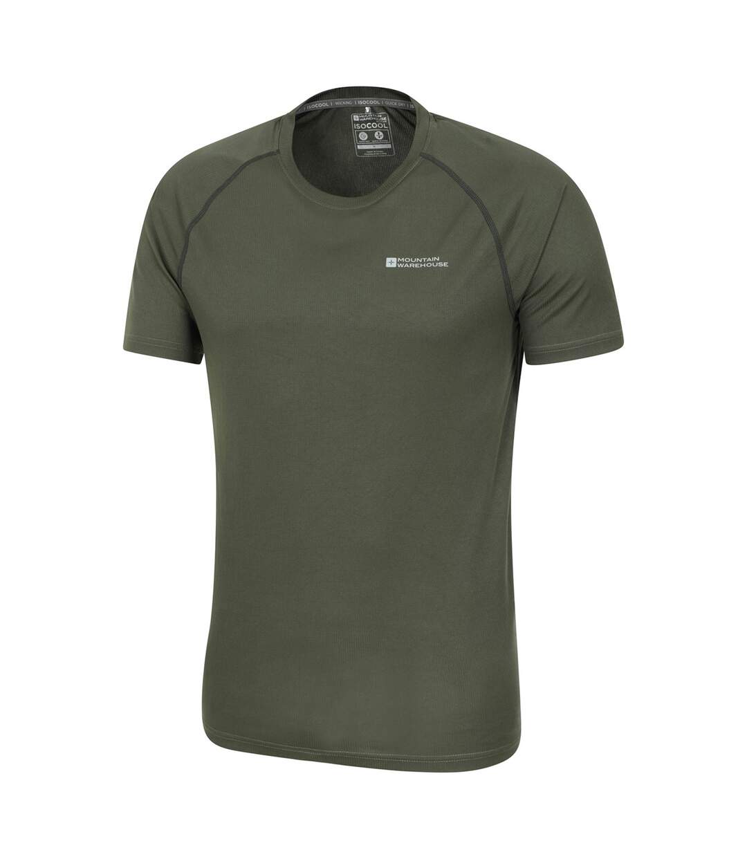 T-shirt aero homme vert kaki Mountain Warehouse