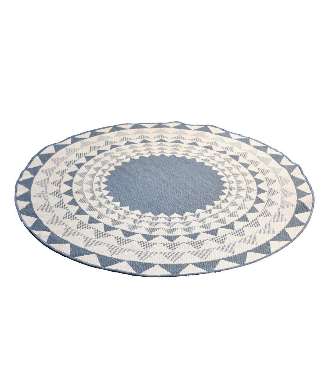 Tapis rond d'extérieur, kilim reversible EX1 C-5