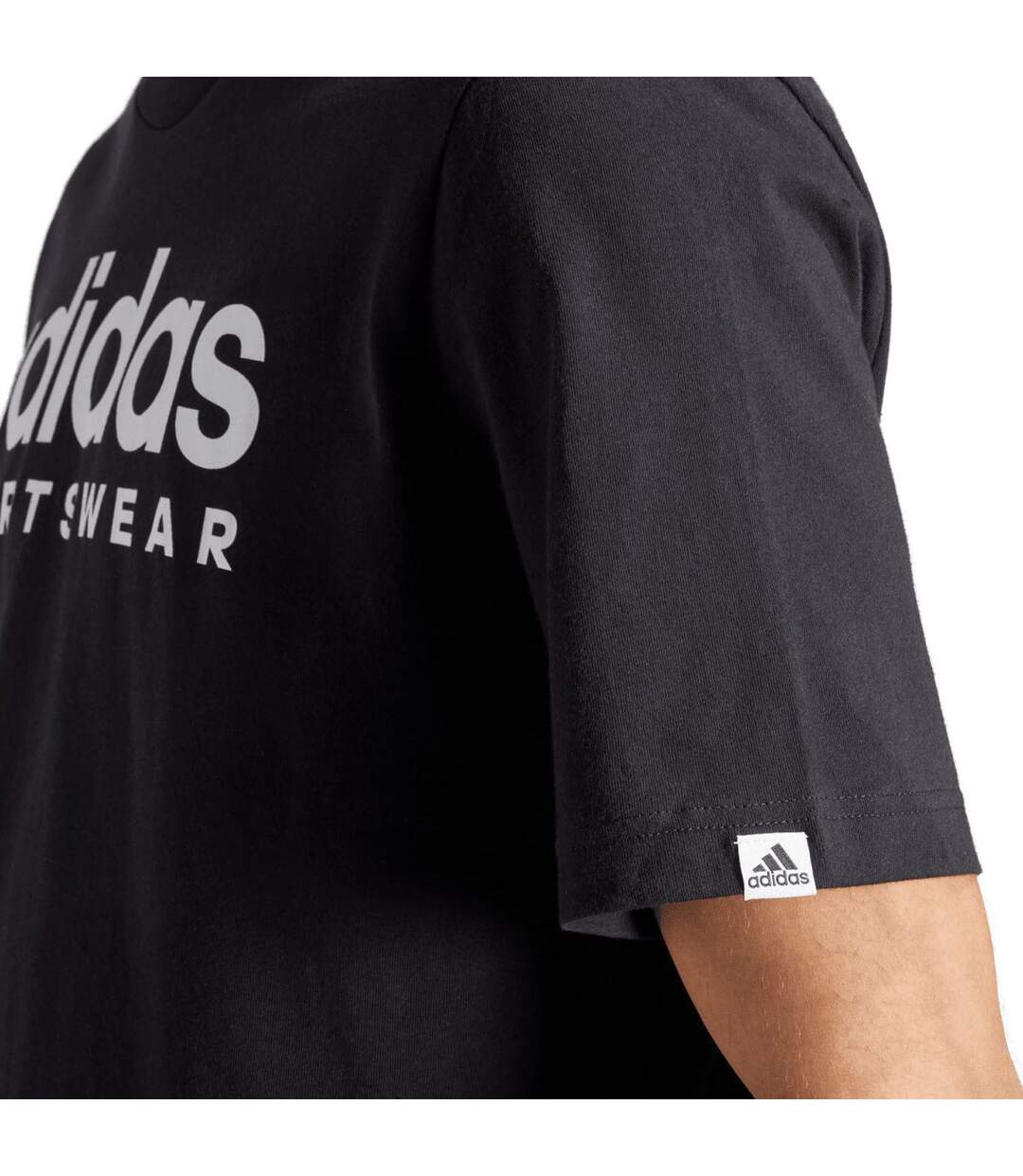 T-shirt Style Graphique Homme Noir Adidas-4
