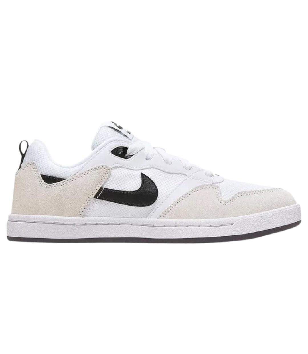 Baskets Motif/style Swoosh Sb Alleyoop Homme Blanc Nike-3