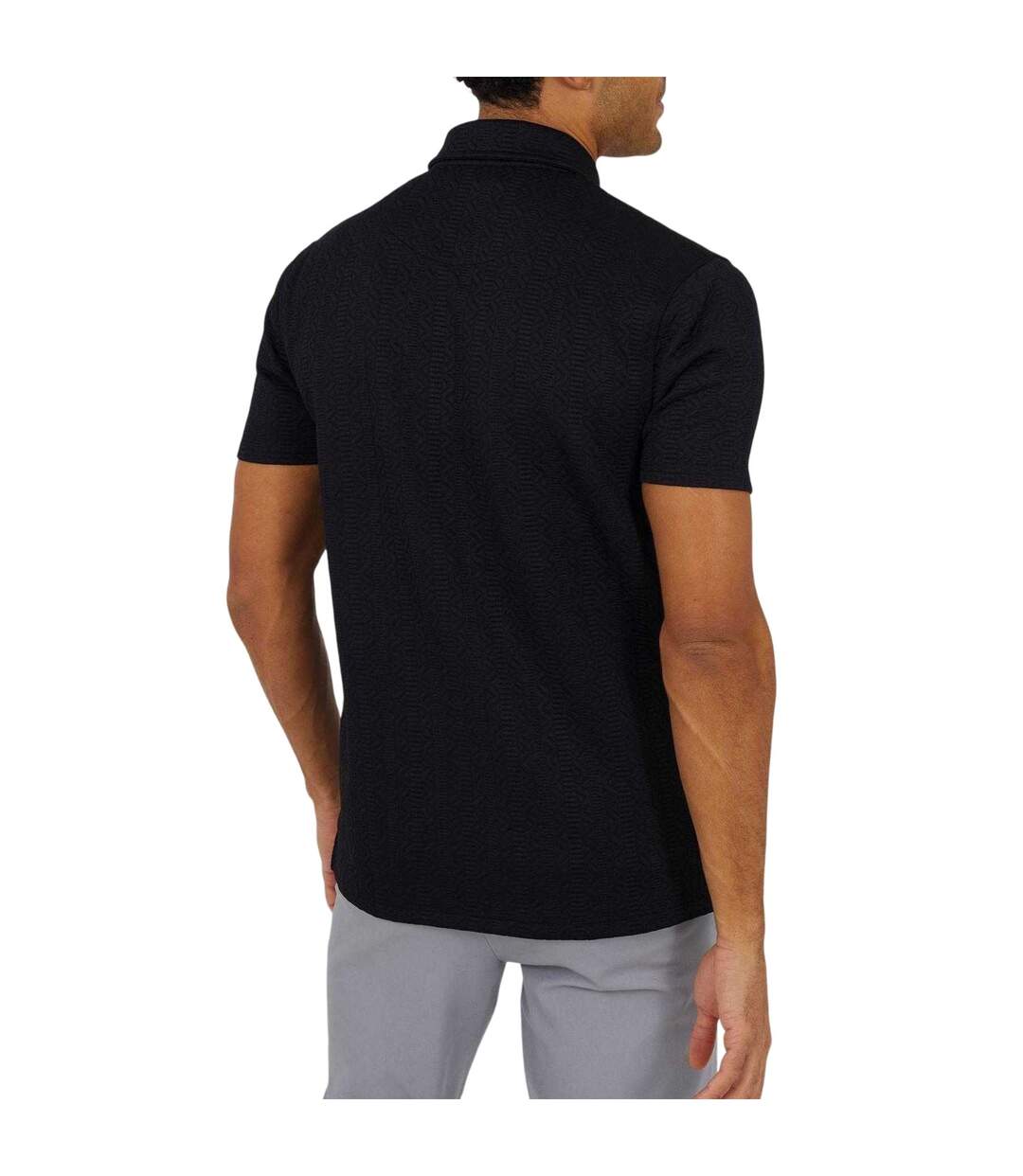 Polo Manches Courtes Homme Noir Vif Brave Soul-3