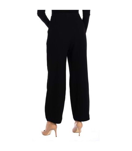 Long, loose-fitting, low-cut trousers with straight cut 1NP16T1M014 woman