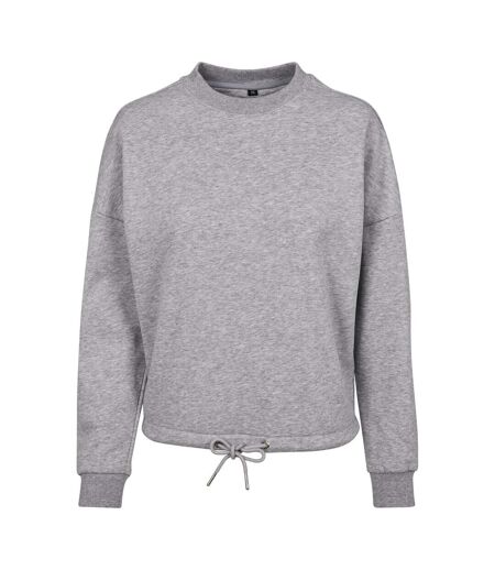 Sweat À Capuche Femme Gris Chiné Build Your Brand