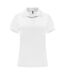 Womens/ladies Monzha Short-sleeved Sports Polo Shirt White Roly-1