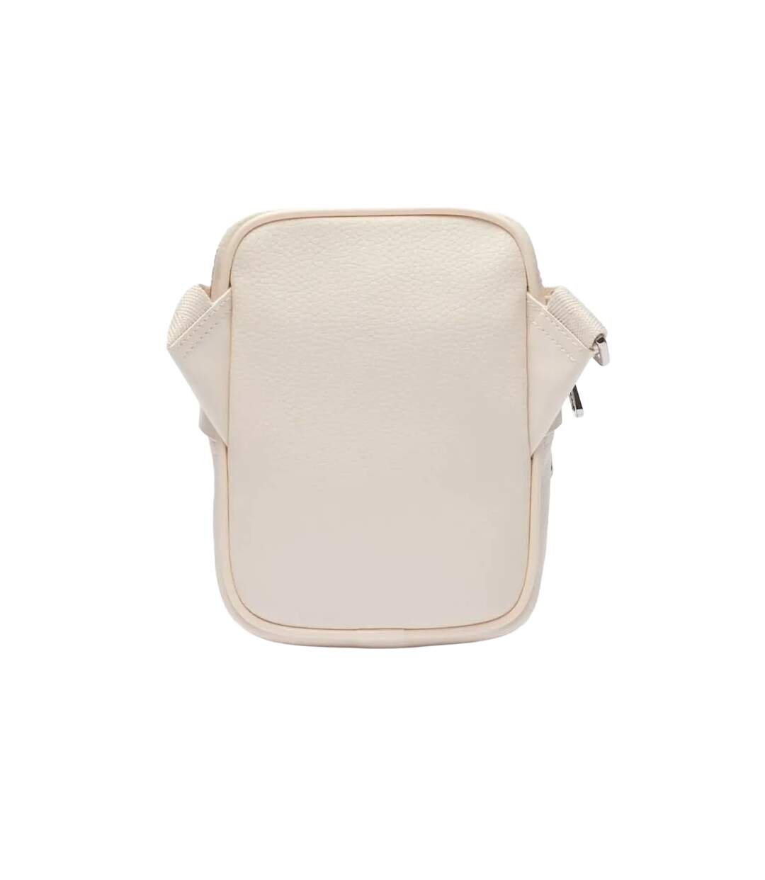 Angy Small Grain Leather Shoulder Bag One Size White Lacoste-2