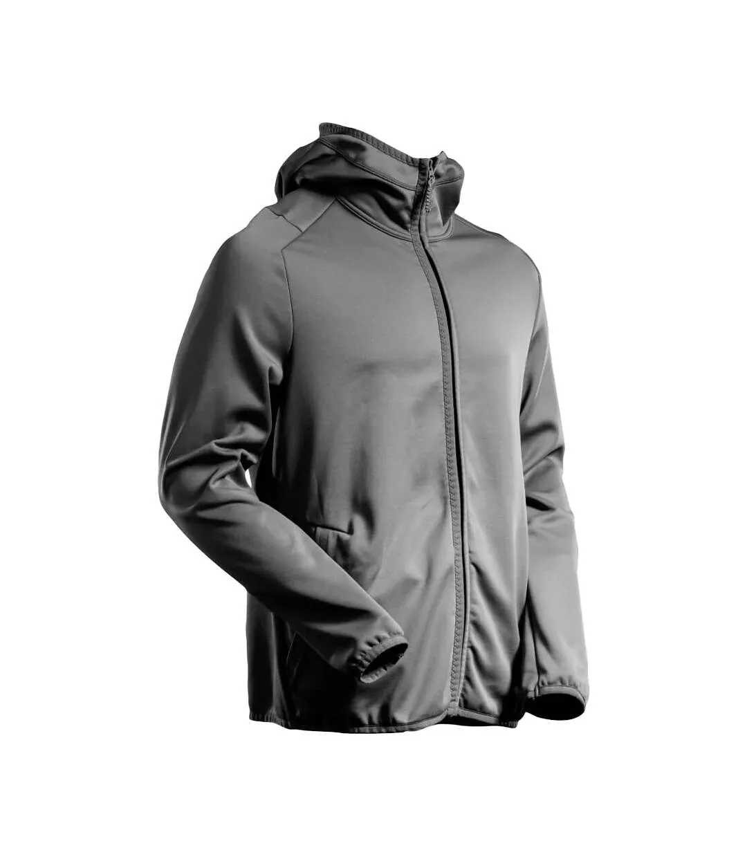 Mens Customised Hooded Fleece Jacket Stone Grey Mascot-2