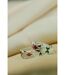 Colourful Enamel Adjustable Pure Silver Band Boho Midi Beach Toe Ring