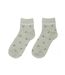 Chaussettes vertes à fleurs femme stella green gourmande-1