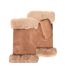 Isotoner Mitaines femme chauds, doublés imitation fourrure, taille unique-1