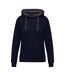 Sweat À Capuche Femme Noir Gris SG Originals-1