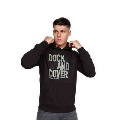 Duck and Cover Mens Pecklar Hoodie (Black)