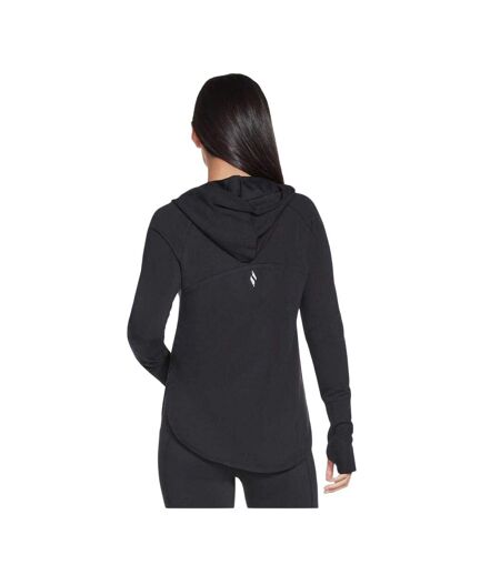 Womens/ladies Go Lounge Awakened Hoodie Black Skechers