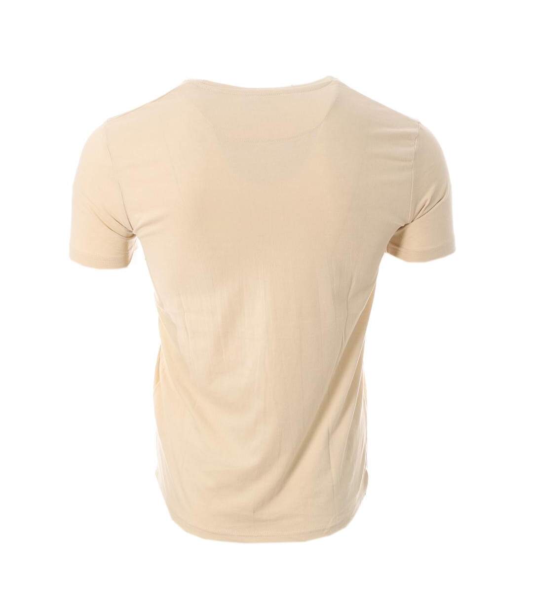 T-shirt beige homme best mountain 1013 - l-2
