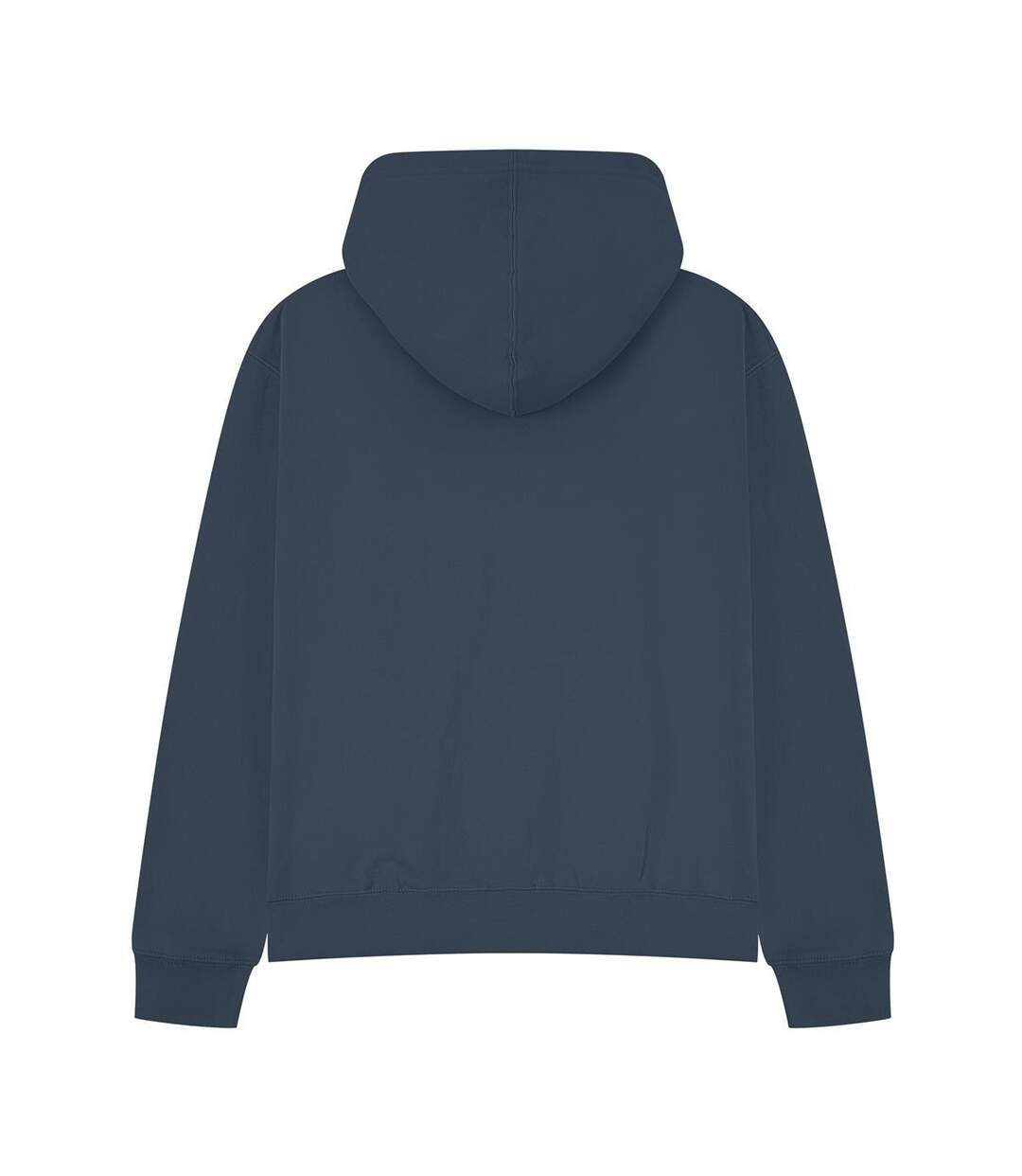 Unisex Adult Premium Boxy Oversized Full Zip Hoodie Petrol Blue Casual Classics-1