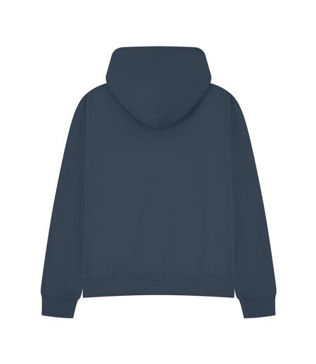Unisex Adult Premium Boxy Oversized Full Zip Hoodie Petrol Blue Casual Classics