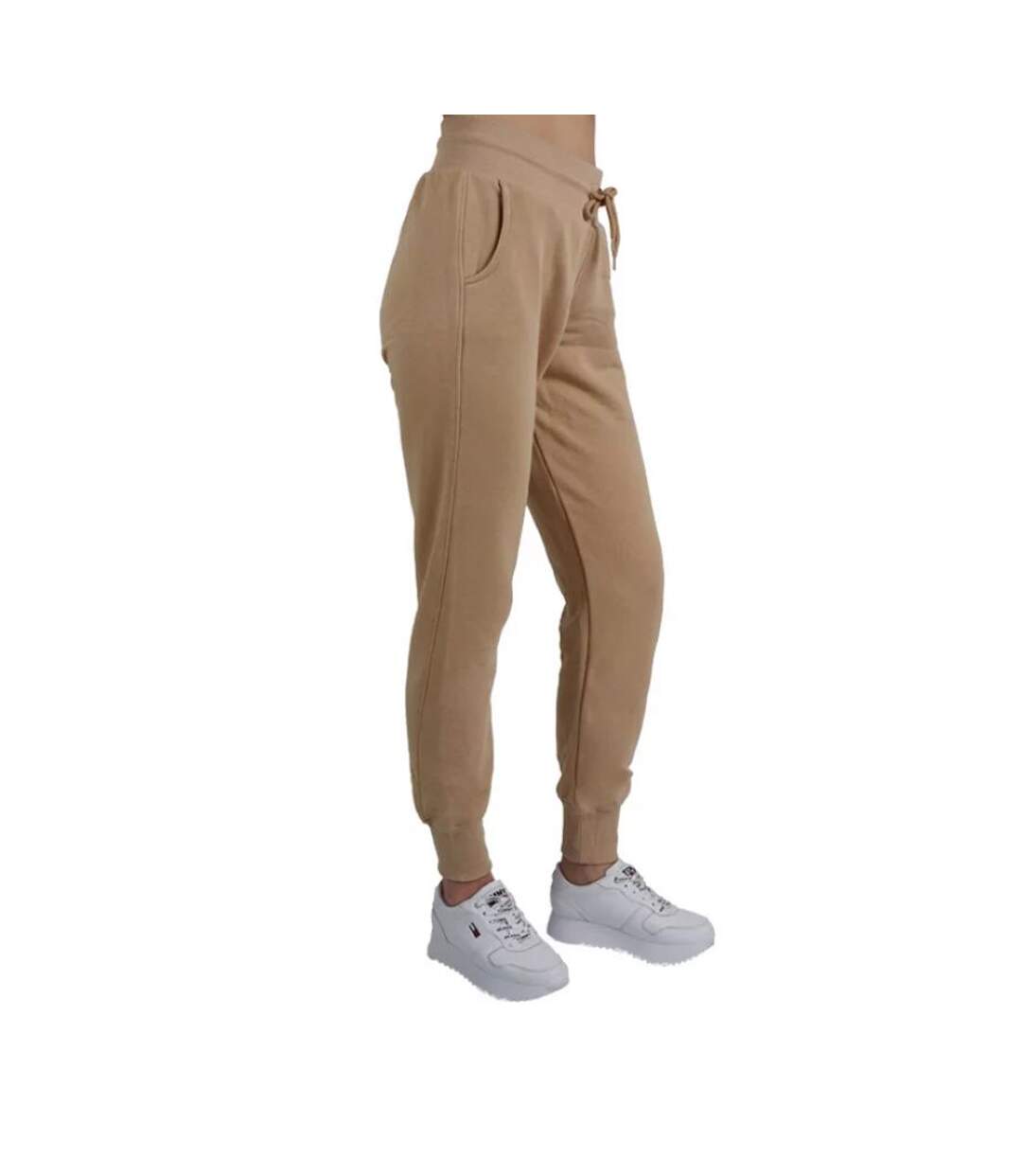 Womens/ladies Sweatpants Beige Gym Hero-4