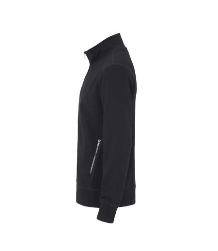 Mens French Terry Full Zip Jacket Black Cottover
